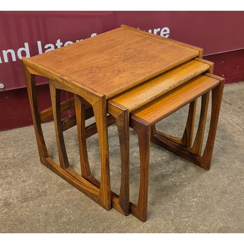 26 - A G-Plan Quadrille teak nest of tables