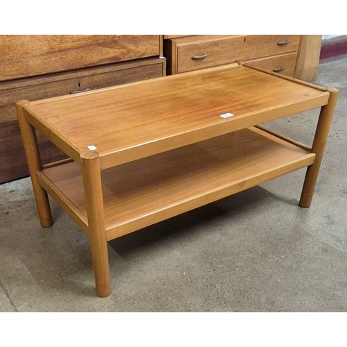 65 - A teak rectangular coffee table