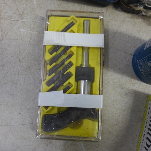 5010 - A quantity of assorted hand tools including socket sets, files, drill bits, a Stanley set etc.