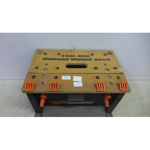 5023 - A Black and Decker WM450 workmate work box