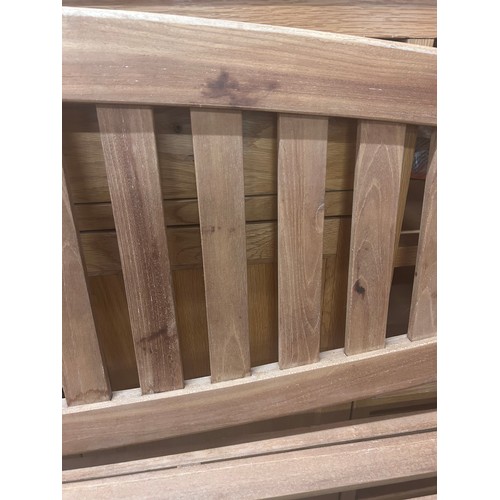 3156 - A teak garden bench