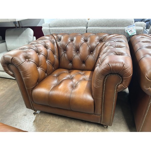 3084 - Buckingham club chair in vintage Tabac *This lot is subject to VAT