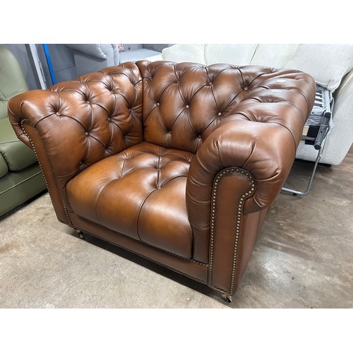 3085 - Buckingham club chair in vintage Tabac *This lot is subject to VAT