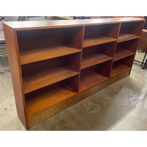 84C - A teak open bookcase