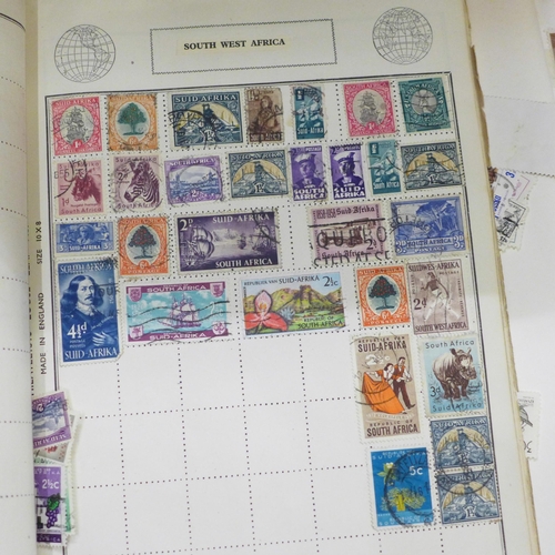 1061 - A box of stamps, covers, etc., loose and in albums