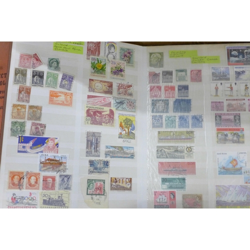 1061 - A box of stamps, covers, etc., loose and in albums