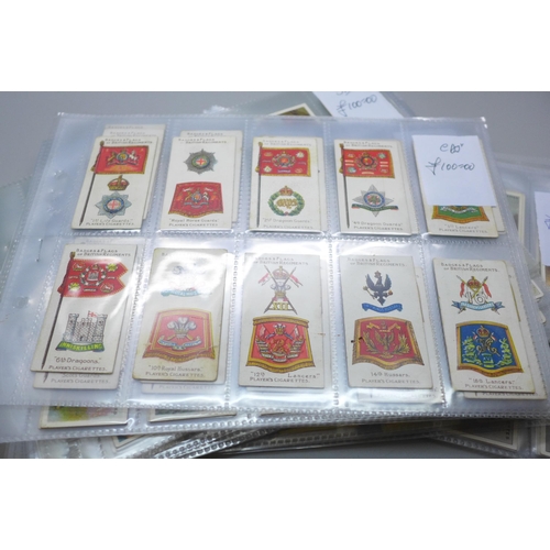 641 - Nine sets of cigarette cards; including Odgens Boy Scouts, John Player Badges and Flags of British R... 