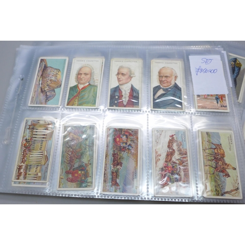 641 - Nine sets of cigarette cards; including Odgens Boy Scouts, John Player Badges and Flags of British R... 