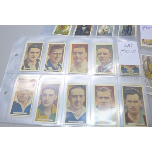 641 - Nine sets of cigarette cards; including Odgens Boy Scouts, John Player Badges and Flags of British R... 