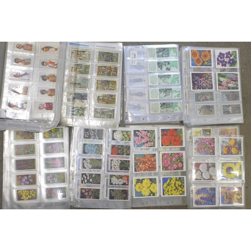 655 - A collection of cigarette cards, (mostly sets)