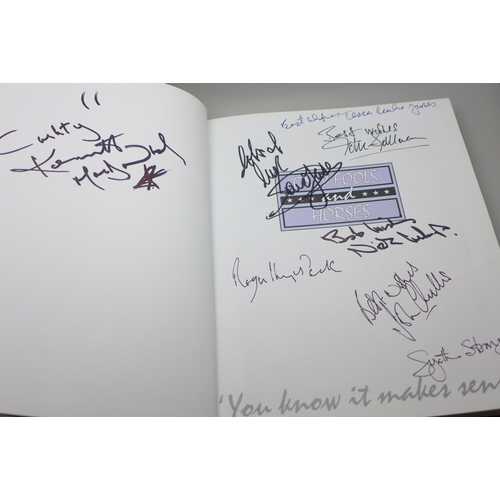 661 - An Only Fools and Horses book with many signatures including John Sullivan, Kenneth McDonald x2, Rog... 