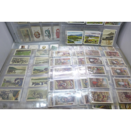 669 - A collection of cigarette cards, (mostly sets)