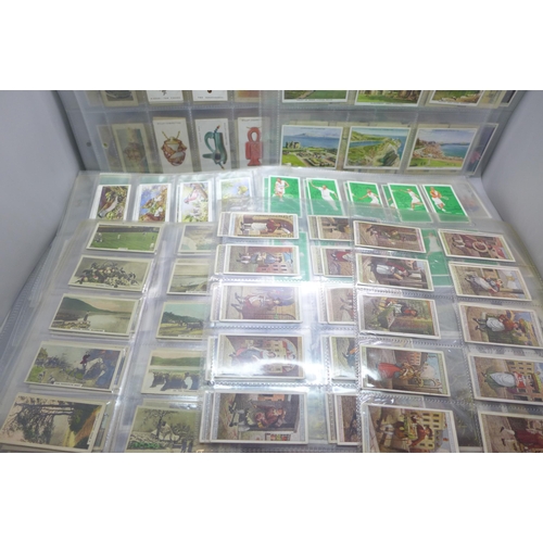 669 - A collection of cigarette cards, (mostly sets)