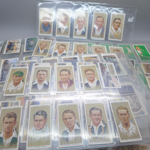 669 - A collection of cigarette cards, (mostly sets)