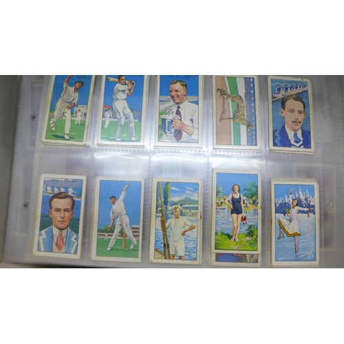 669 - A collection of cigarette cards, (mostly sets)