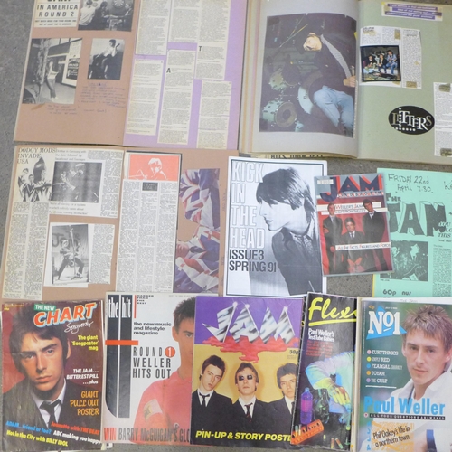 670 - The Jam; including programmes, magazines, (19), flyers for North London Poly and Kentish Town gigs, ... 