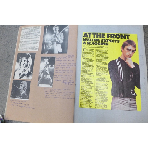 670 - The Jam; including programmes, magazines, (19), flyers for North London Poly and Kentish Town gigs, ... 