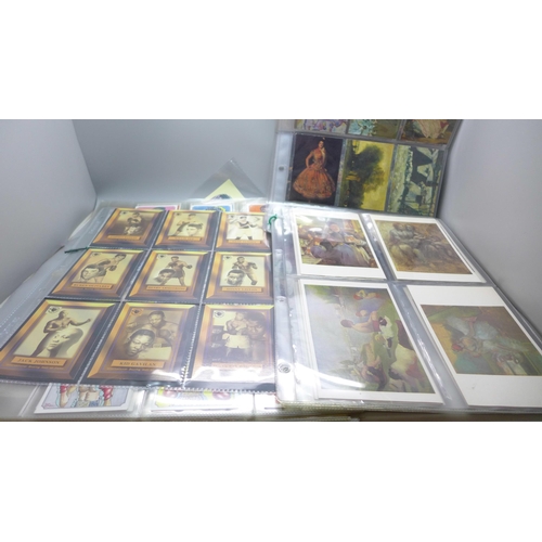 674 - A collection of trade and cigarette card reproduction sets of famous Boxers, including sets from Rin... 