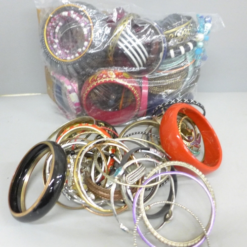 680 - A collection of costume bangles