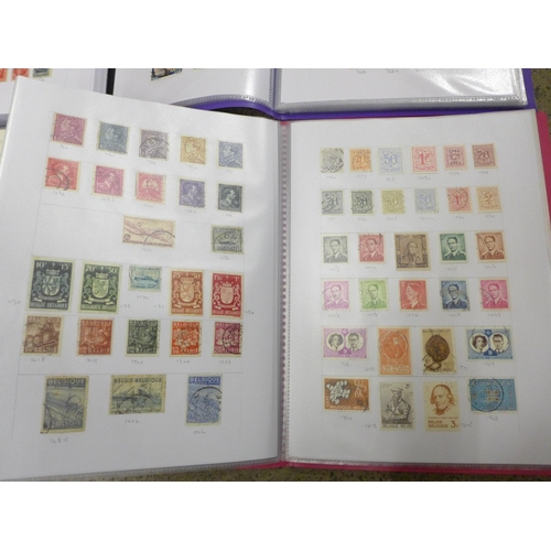 681 - Stamps; a world stamp collection in six files