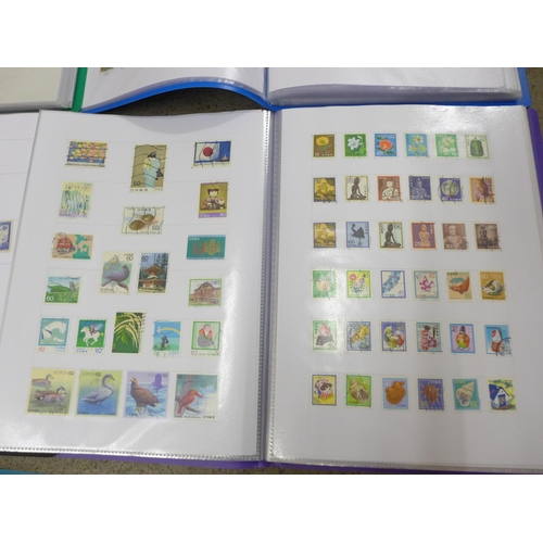 681 - Stamps; a world stamp collection in six files