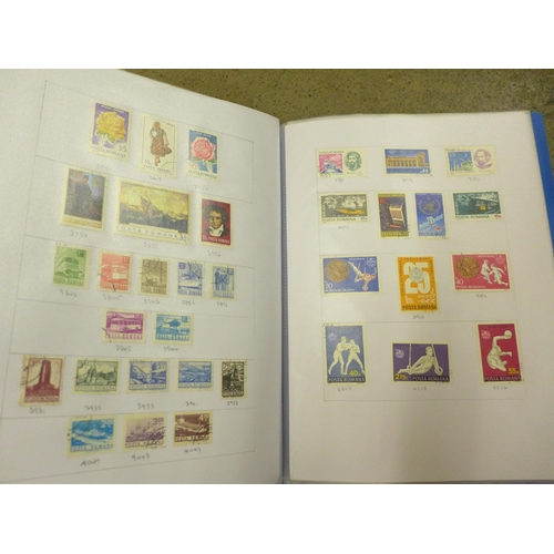 681 - Stamps; a world stamp collection in six files