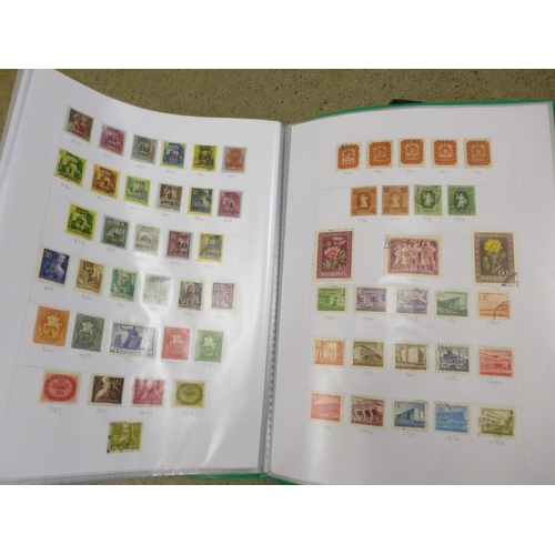 681 - Stamps; a world stamp collection in six files