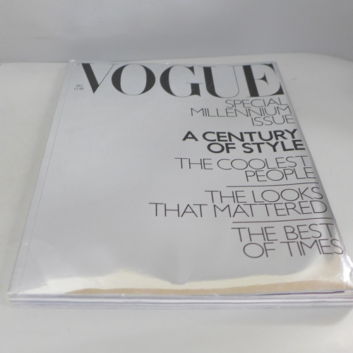 695 - A copy of Vogue - Special Millenium issue, A Century of Style, December 1999