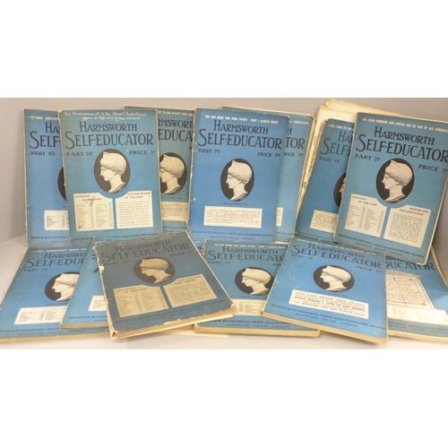 698 - A collection of Harmsworth Self-Educator magazines, from early 1900's