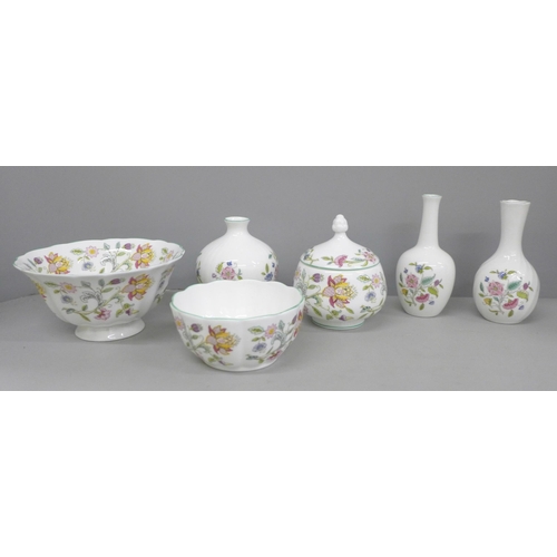 705 - Minton Haddon Hall china, (6)