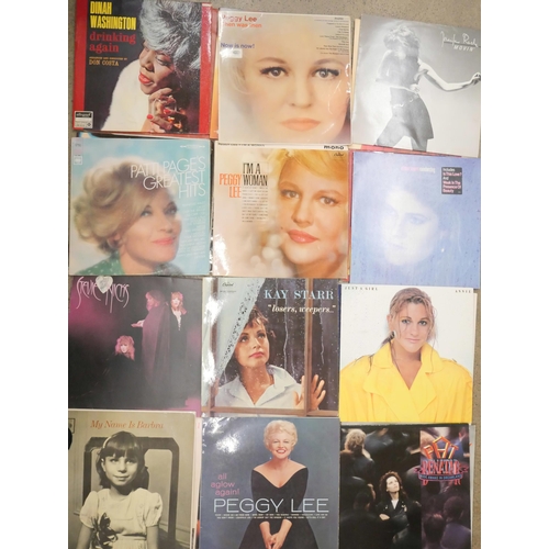 717 - Female artists Pop/Rock LPs mostly 60s/80s, (51)