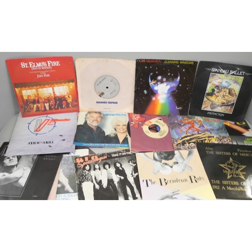 740 - A collection of 33 vinyl singles from the 1980s, 24 albums and 7 extended play singles, (see extra i... 