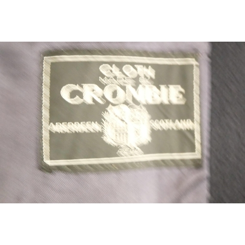 754 - A 'Crombie' overcoat, Debroyal Debenhams, 'Cloth made by Crombie, Aberdeen'