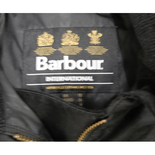 755 - A Barbour jacket with hood, UK 10