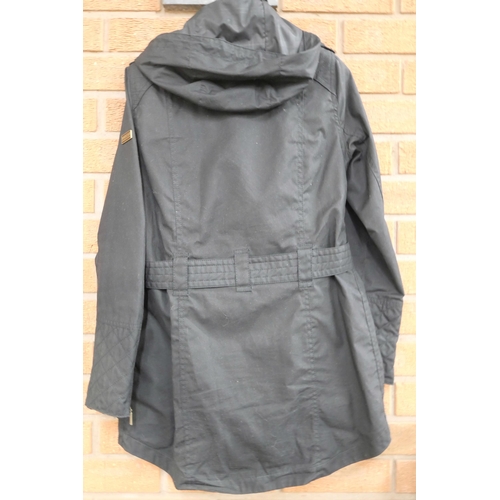 755 - A Barbour jacket with hood, UK 10