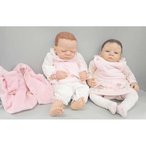 798 - Two Ashton Drake dolls - 'Welcome Home', Baby Emily and 'Lullaby for Elina'