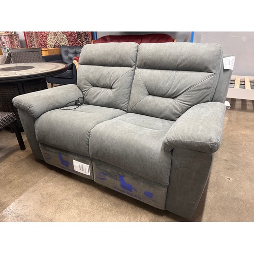 3038 - Justin Grey 2 Seater Power Recliner, Original RRP £749.99 + Vat (4214-14) *This lot is subject to Va... 