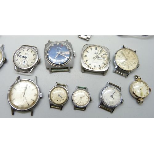 867 - A collection of lady's and gentleman's mechanical wristwatches