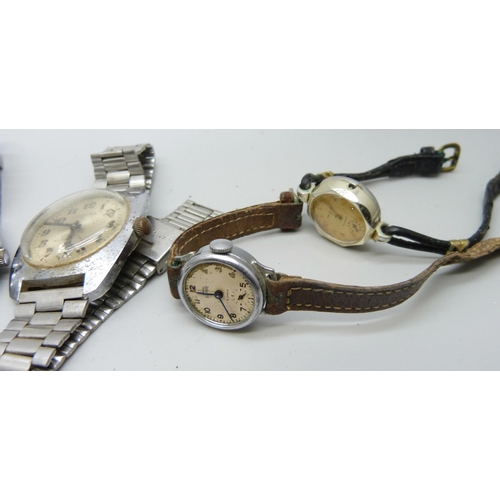 867 - A collection of lady's and gentleman's mechanical wristwatches