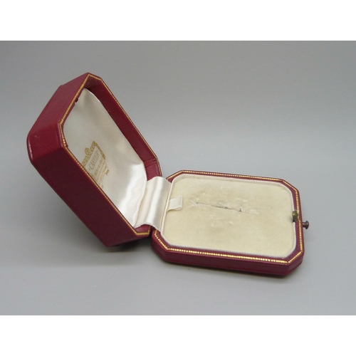 881 - A Cartier jewellery box, 6.5 x 5.5cm