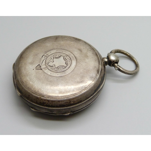 882 - A silver cased Waltham pocket watch