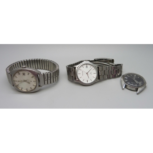 930 - Three wristwatches - Accurist, Tissot Automatic Seastar and Pulsar