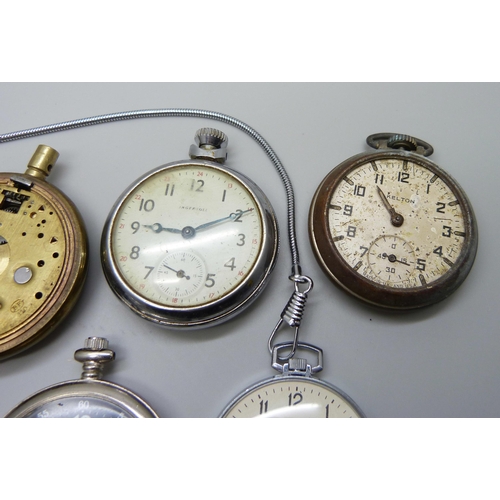 974 - A collection of pocket watches