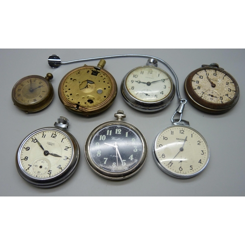 974 - A collection of pocket watches