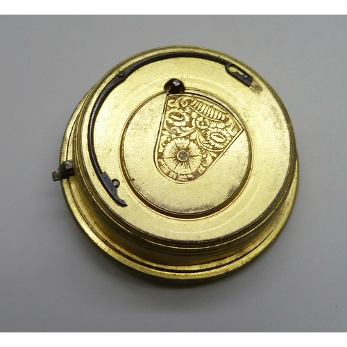 975 - A verge pocket watch movement by Robert Green, London