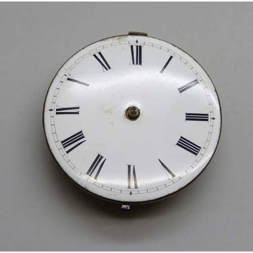 977 - A verge pocket watch movement by Eaton, London