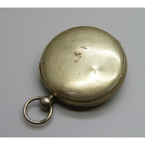 978 - A verge pocket watch, a/f