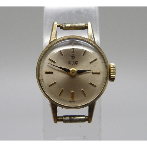 979 - A lady's Tudor by Rolex watch head, 18mm including crown