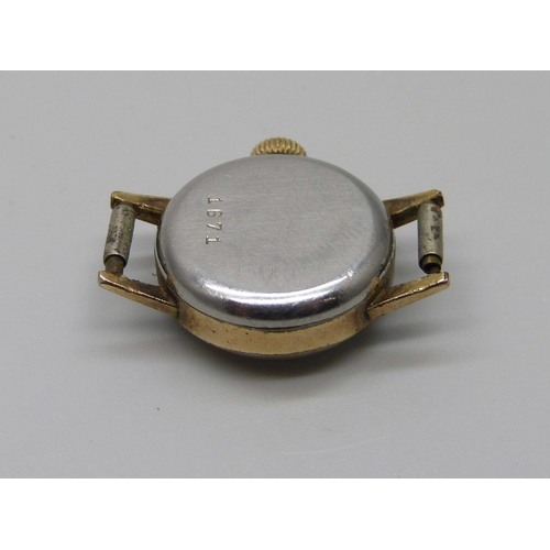 979 - A lady's Tudor by Rolex watch head, 18mm including crown