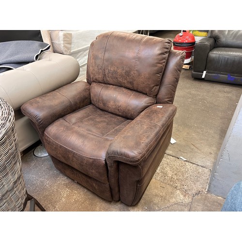 3143 - Power Fabric Electric Reclining Armchair With Heat & Massage, Original RRP £374.91 + Vat (4214-21) *... 